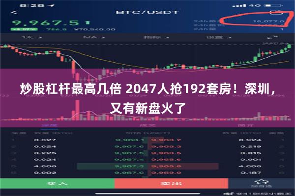 炒股杠杆最高几倍 2047人抢192套房！深圳，又有新盘火了